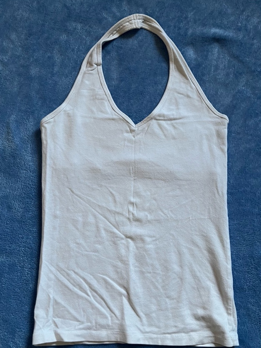 Ambiance Cream Halter V-Neck Tank